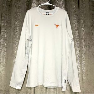 Nike Texas Longhorns Sweatshirt Pullover Jacket Size XL CQ5070-007 Gray